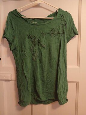 Sonoma Womens M Green Shirt